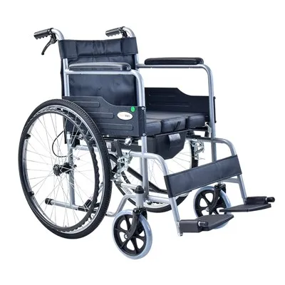 Silla de ruedas manual con inodoro-SYIV100-19B